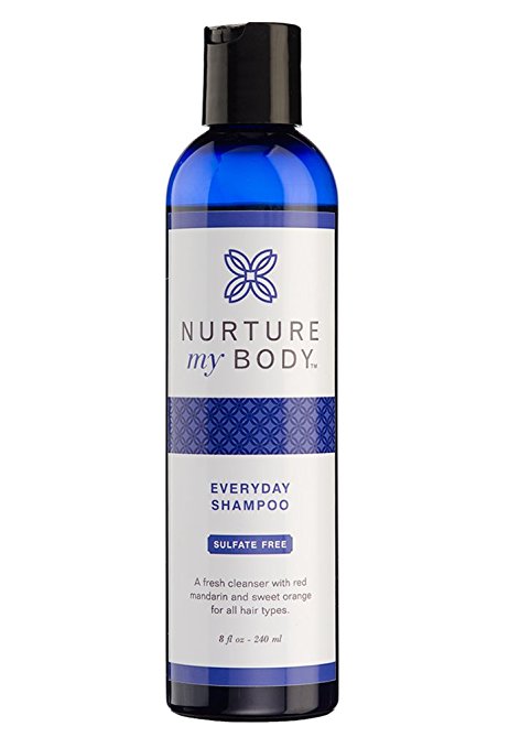 Organic Everyday Shampoo by Nurture My Body - 100% Organic - SLS Free - For All Hair Types